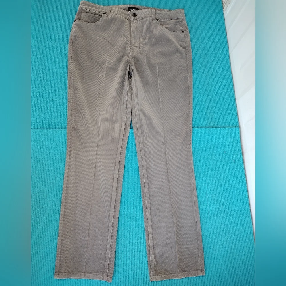 Talbots Womens Corduroy Straight Stretch Jeans High Rise 12P